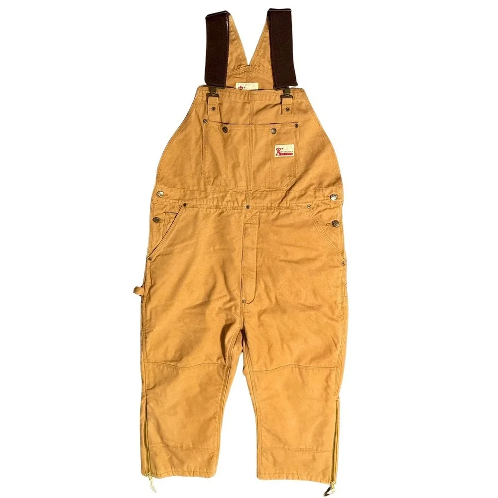 Woodsman M-S Brown Duck Canvas Insulated Bib‎ Overalls 38